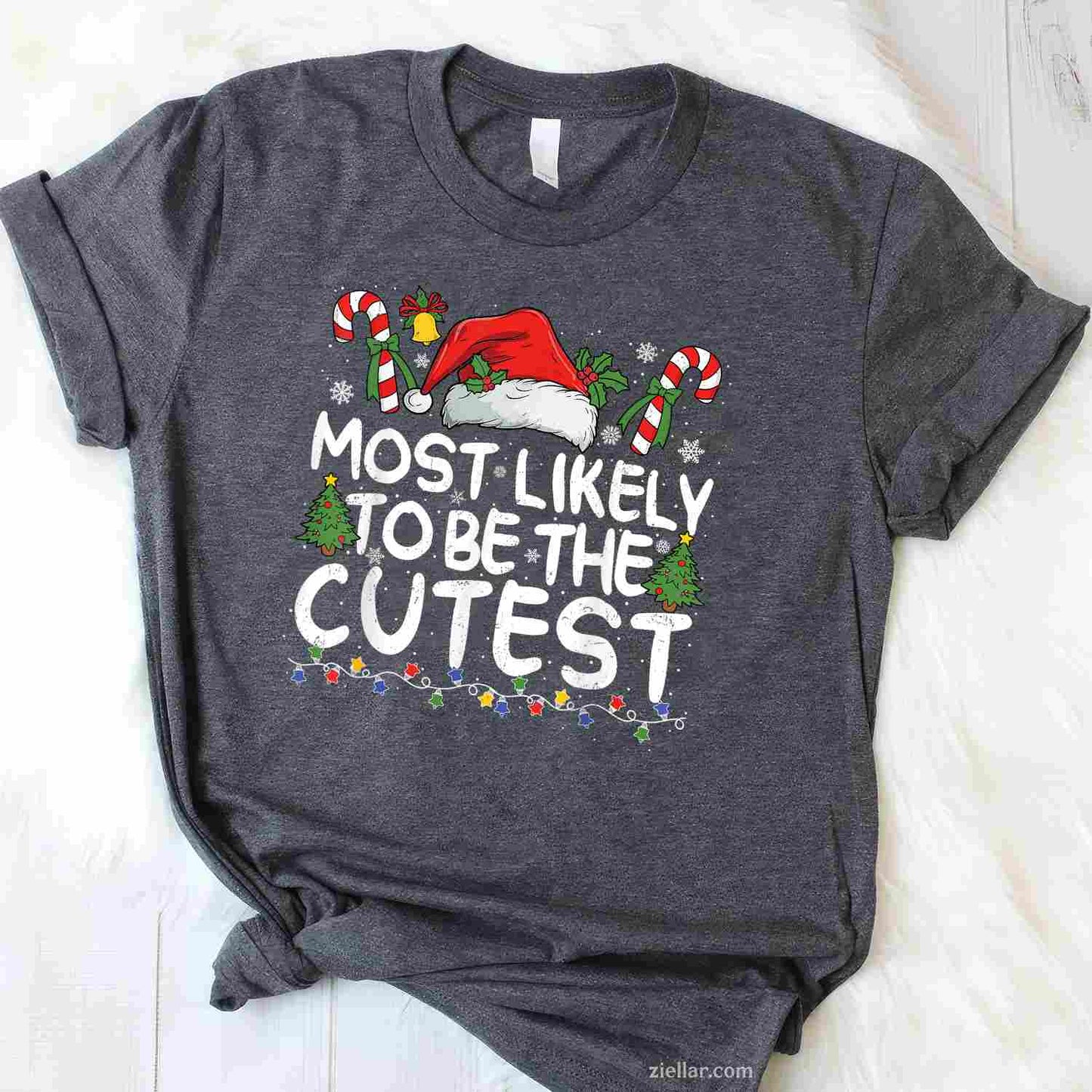 Most Likely To Eat Santas Cookies Family Christmas Matching T-Shirt, A Funny Christmas Santa'S Cookies Tee