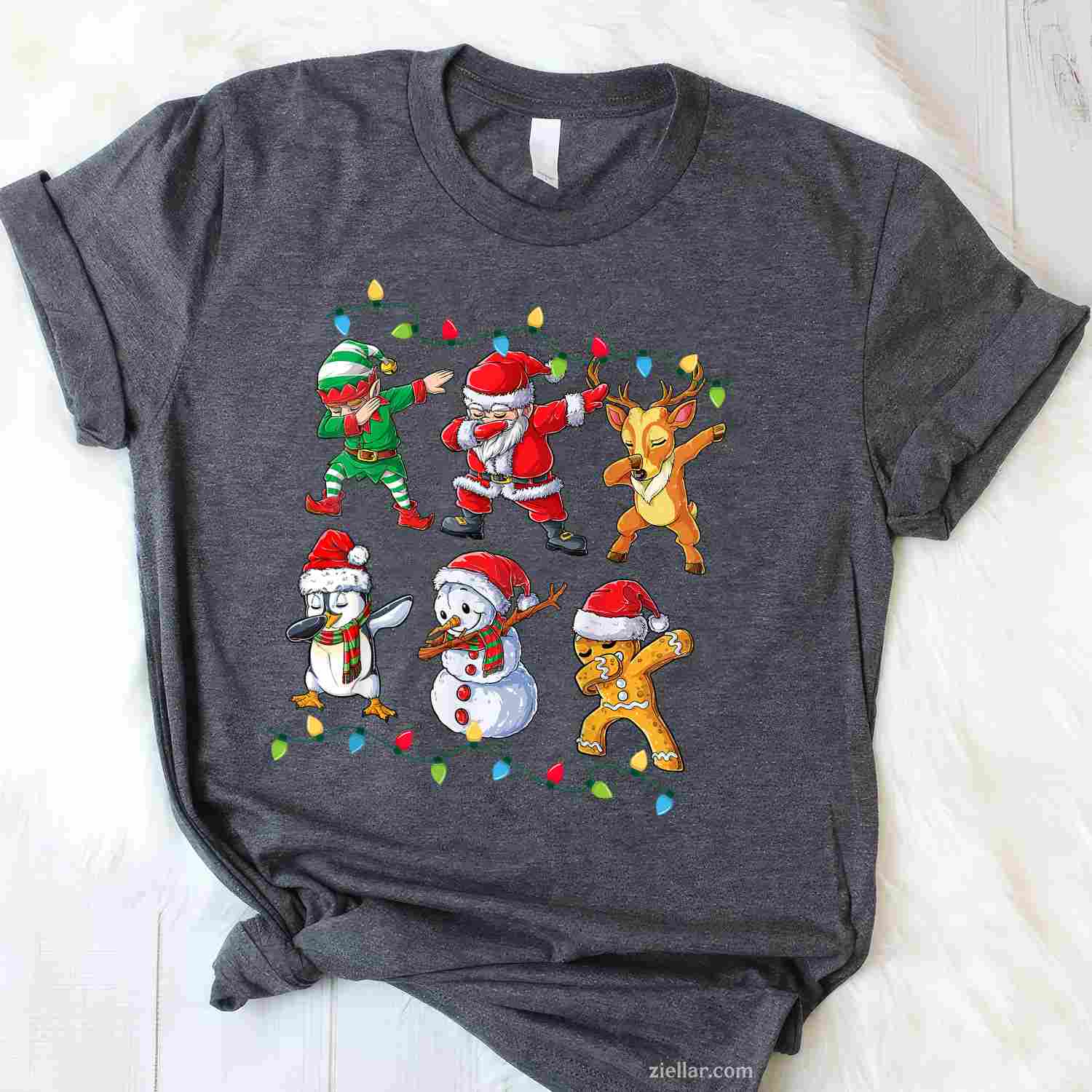 Most Likely To Fart On Santa'S Lap Family Matching Christmas T-Shirt_ Funny Group Party Tee