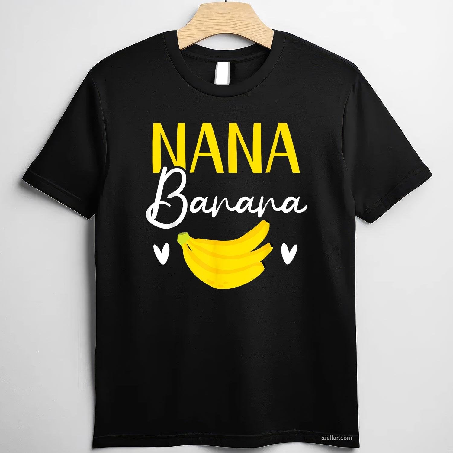 Nana Banana Grandma Grandmother Granny Grandparents Day T-Shirt Tee for Men Women Adults Unisex