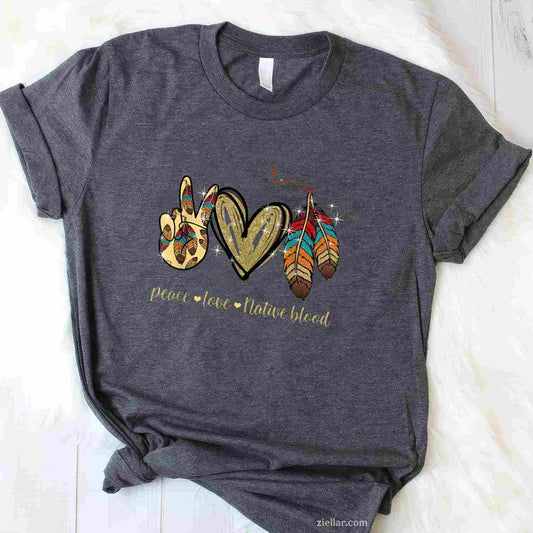 Native American Wearing Sunglasses, Indian Day Funny Graphic T-Shirt And Tee For Adults