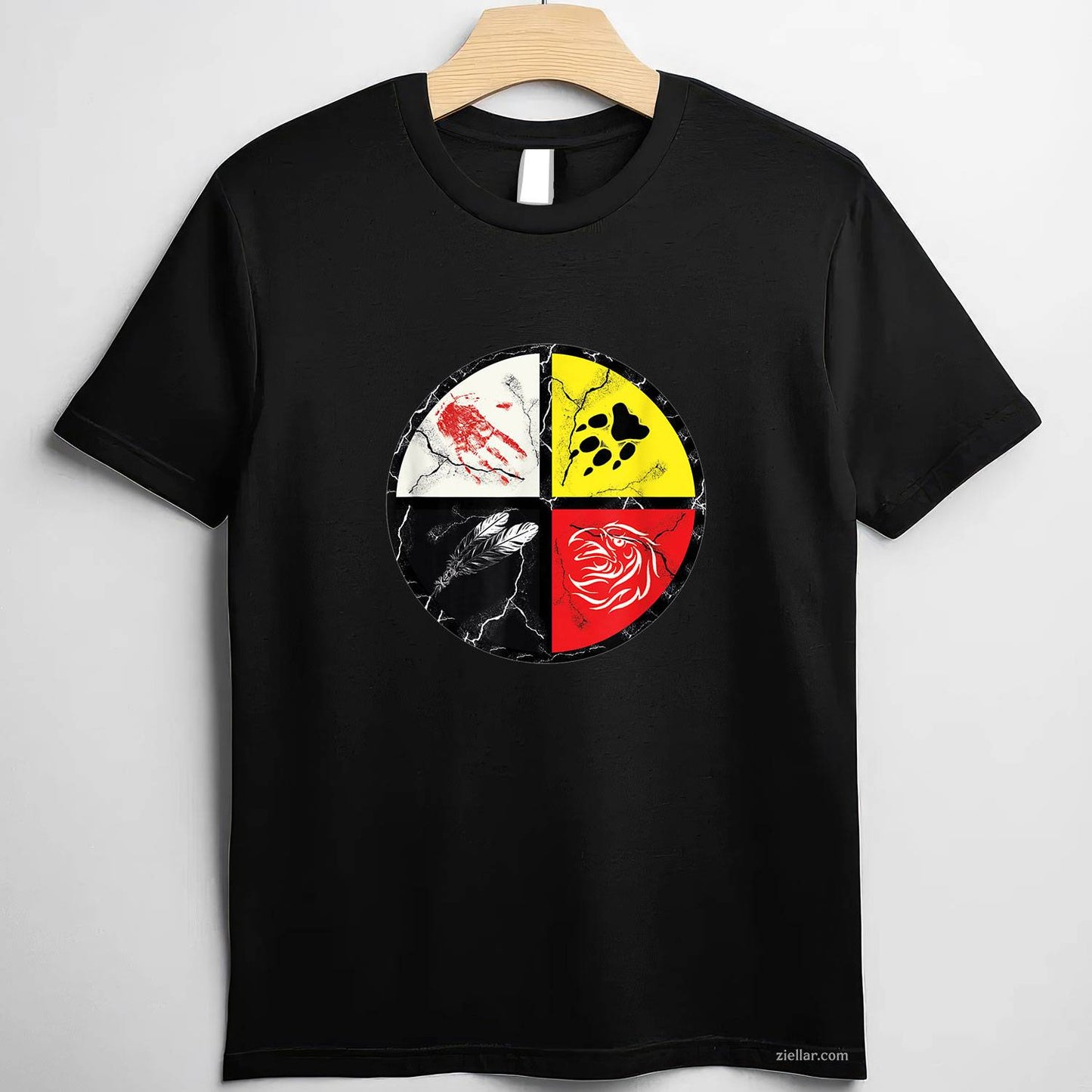 Native American Medicine Wheel T-Shirt And Tee For Men, Women And Adults