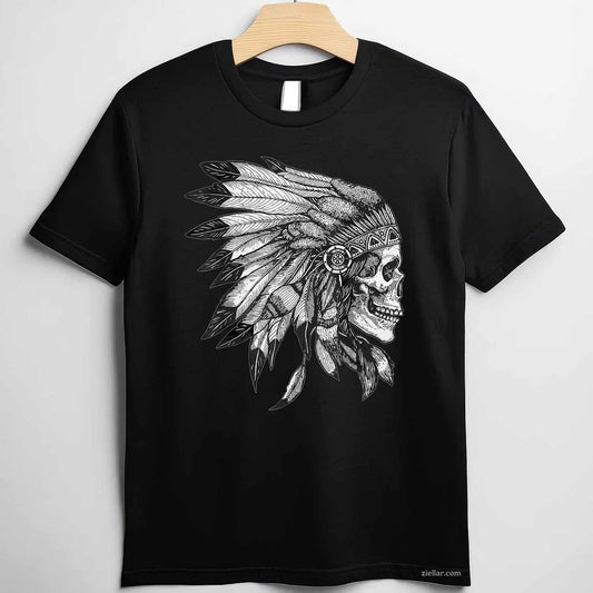 Native American Indigenous Red Hand, Indian Blood Themed T-Shirt And Tee For Adults