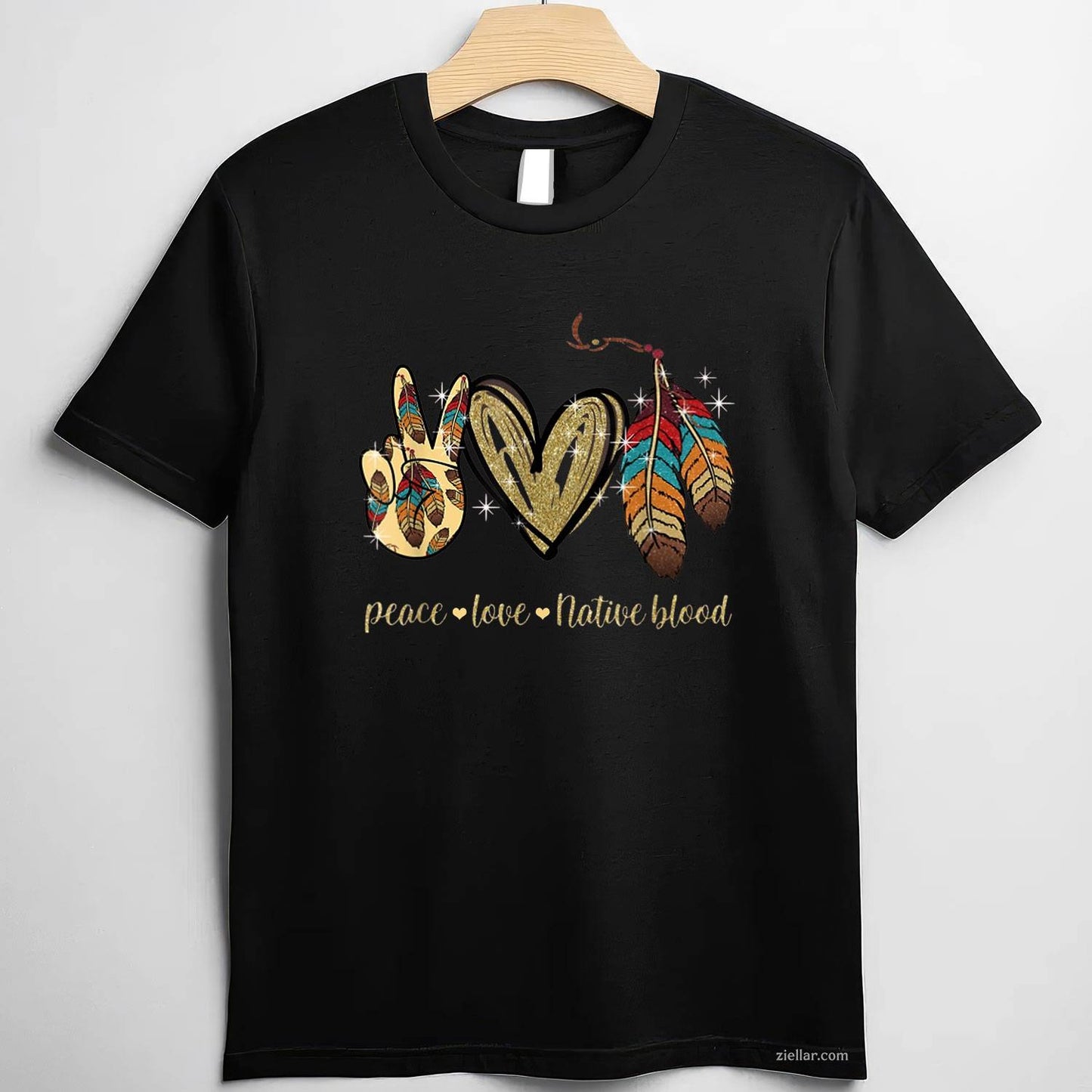 Native American Wearing Sunglasses, Indian Day Funny Graphic T-Shirt And Tee For Adults