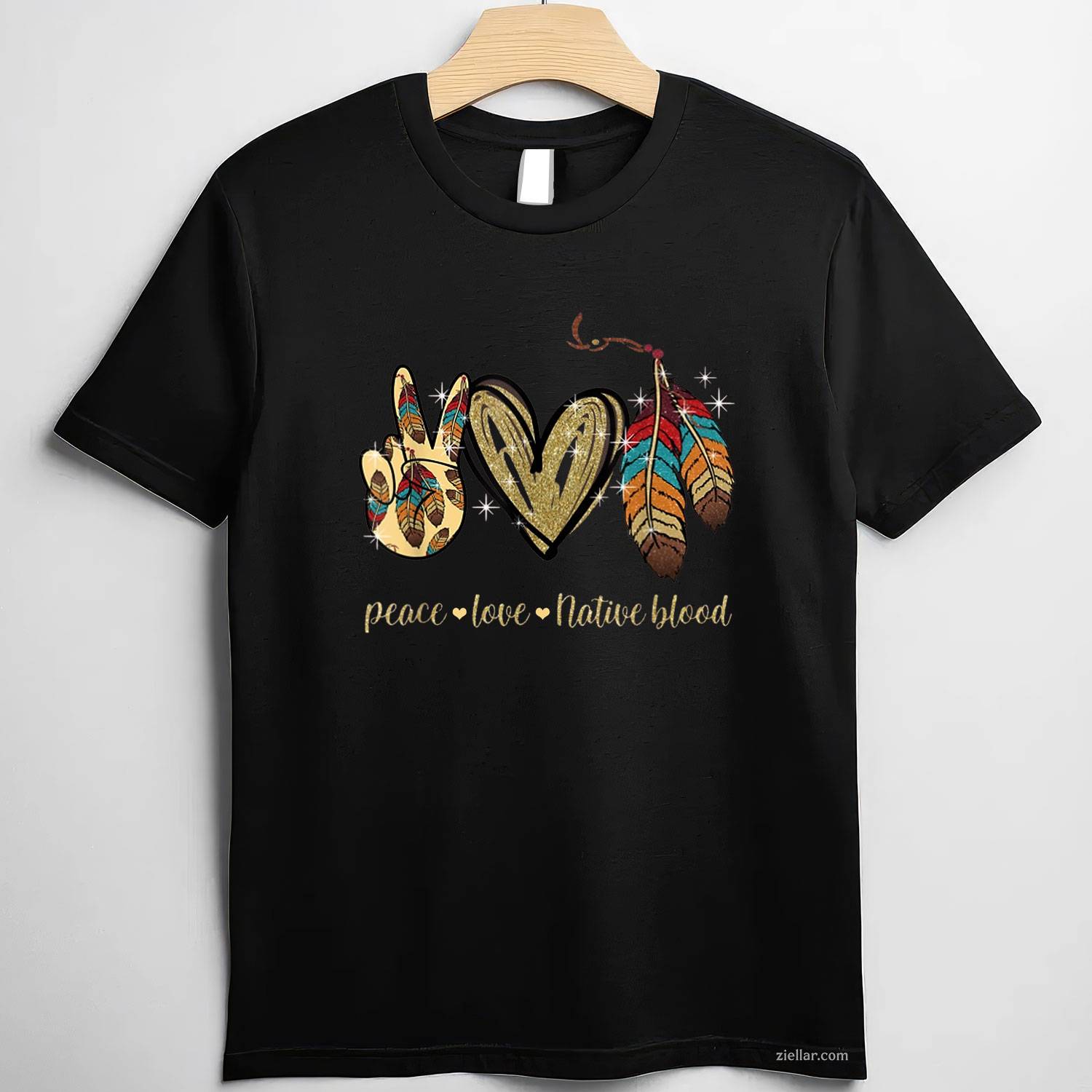 Native American Wearing Sunglasses, Indian Day Funny Graphic T-Shirt And Tee For Adults