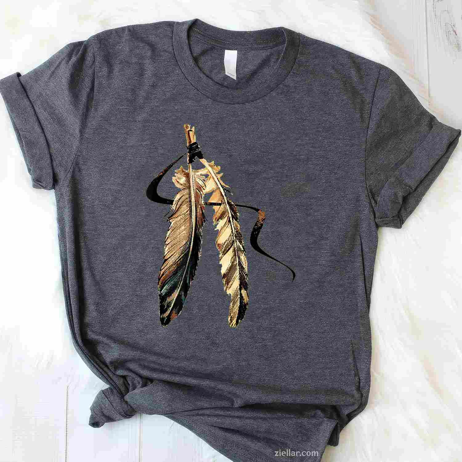 Native American Heritage Month, Feather Dreamcatcher T-Shirt And Tee For Adults
