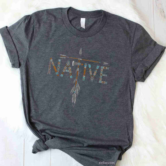 Native Indian American Day Pride, Indigenous Native American T-Shirt And Tee For Adults