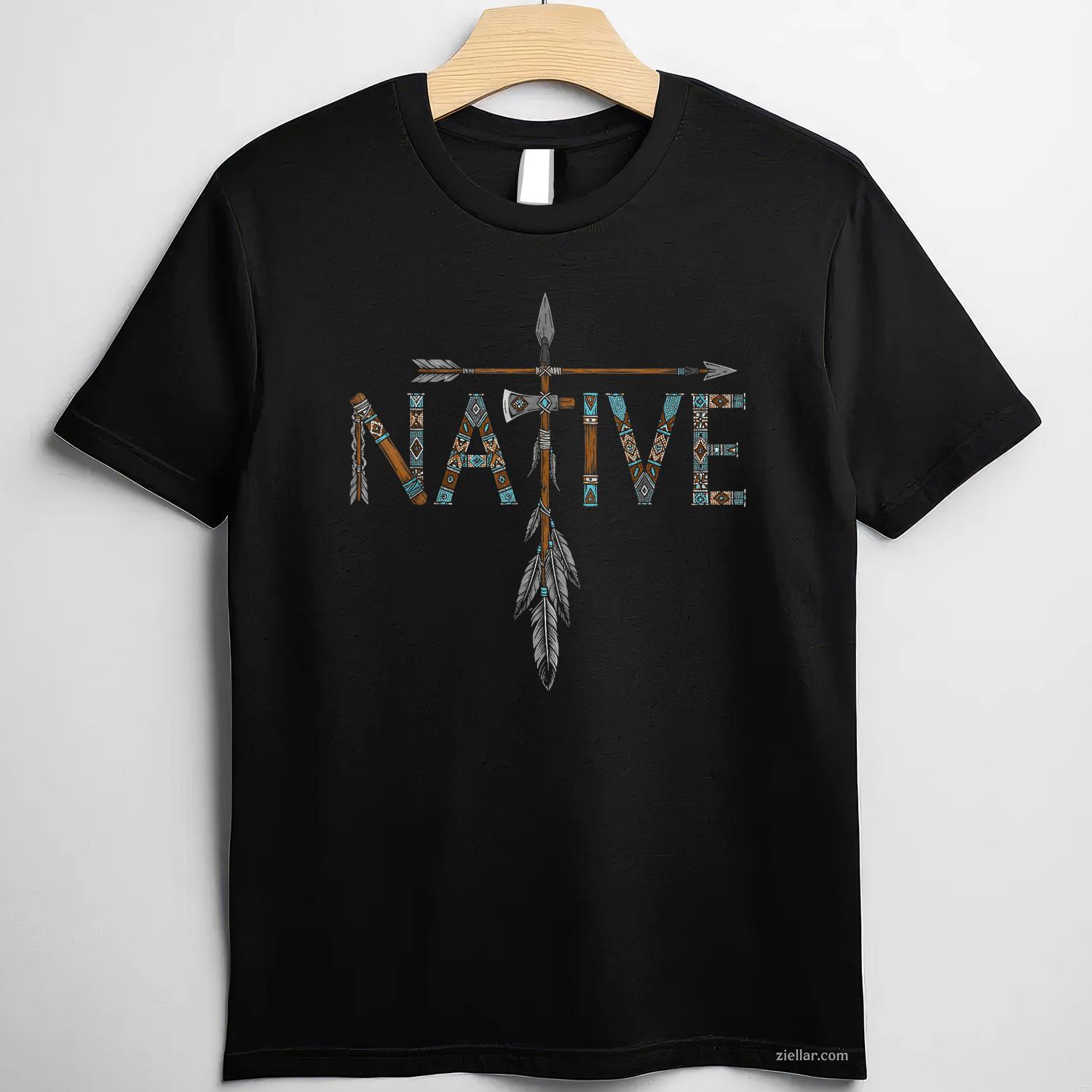 Native Indian American Day Pride, Indigenous Native American T-Shirt And Tee For Adults
