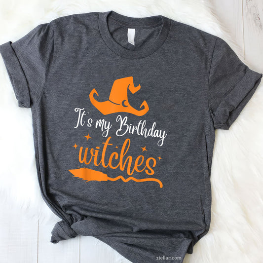 October Witch Birthday Tee and T-Shirt, Funny Halloween T-Shirt Gift for Women Adults