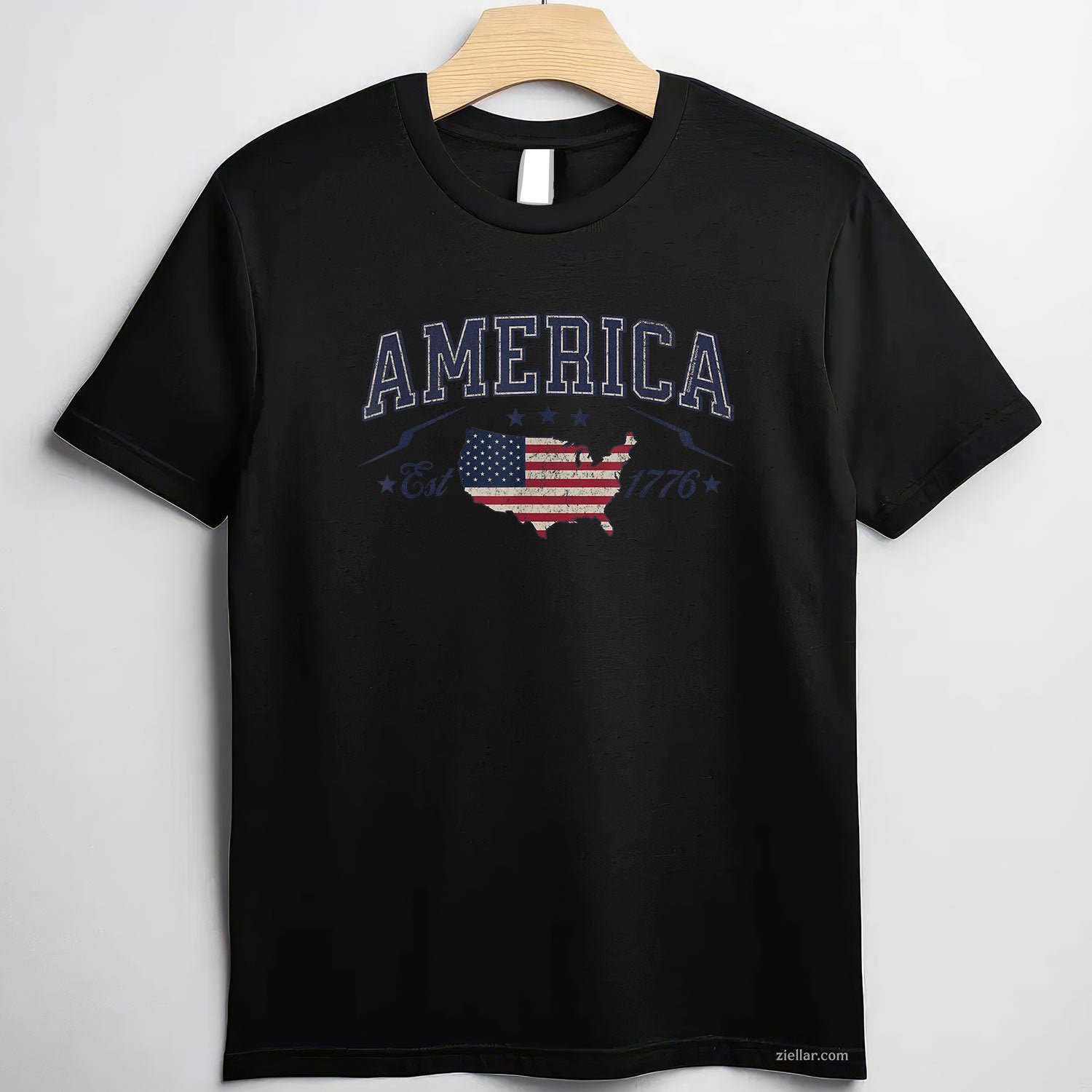 Patriotic American Flag USA Est