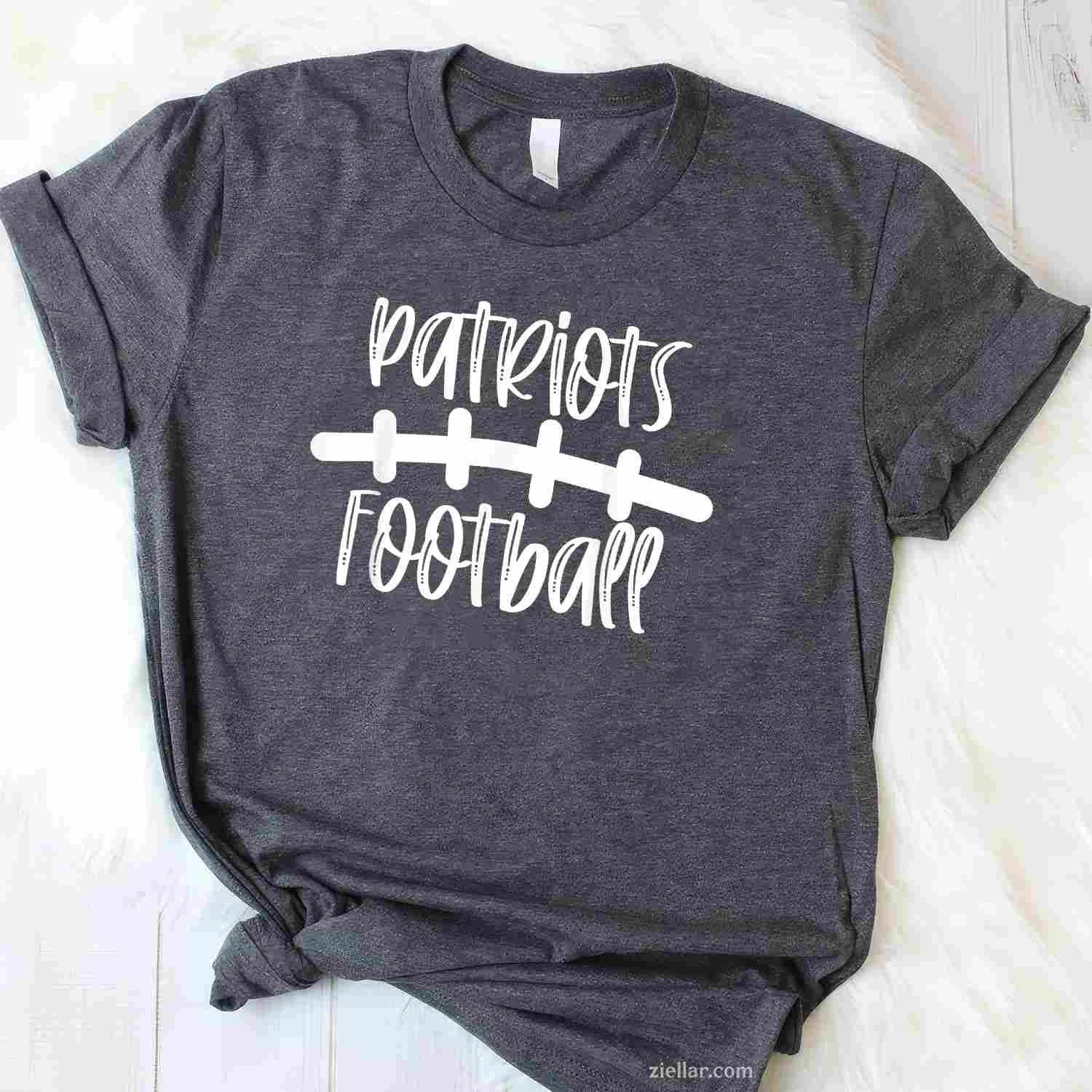 Patriots Football School Spirit Team Mascot Game Night T-Shirt Tee for Men Women Adults Unisex