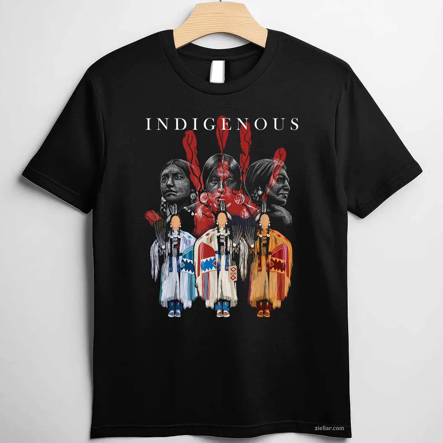 Peace Love Native Blood, A Premium Native American T-Shirt And Tee For Adults