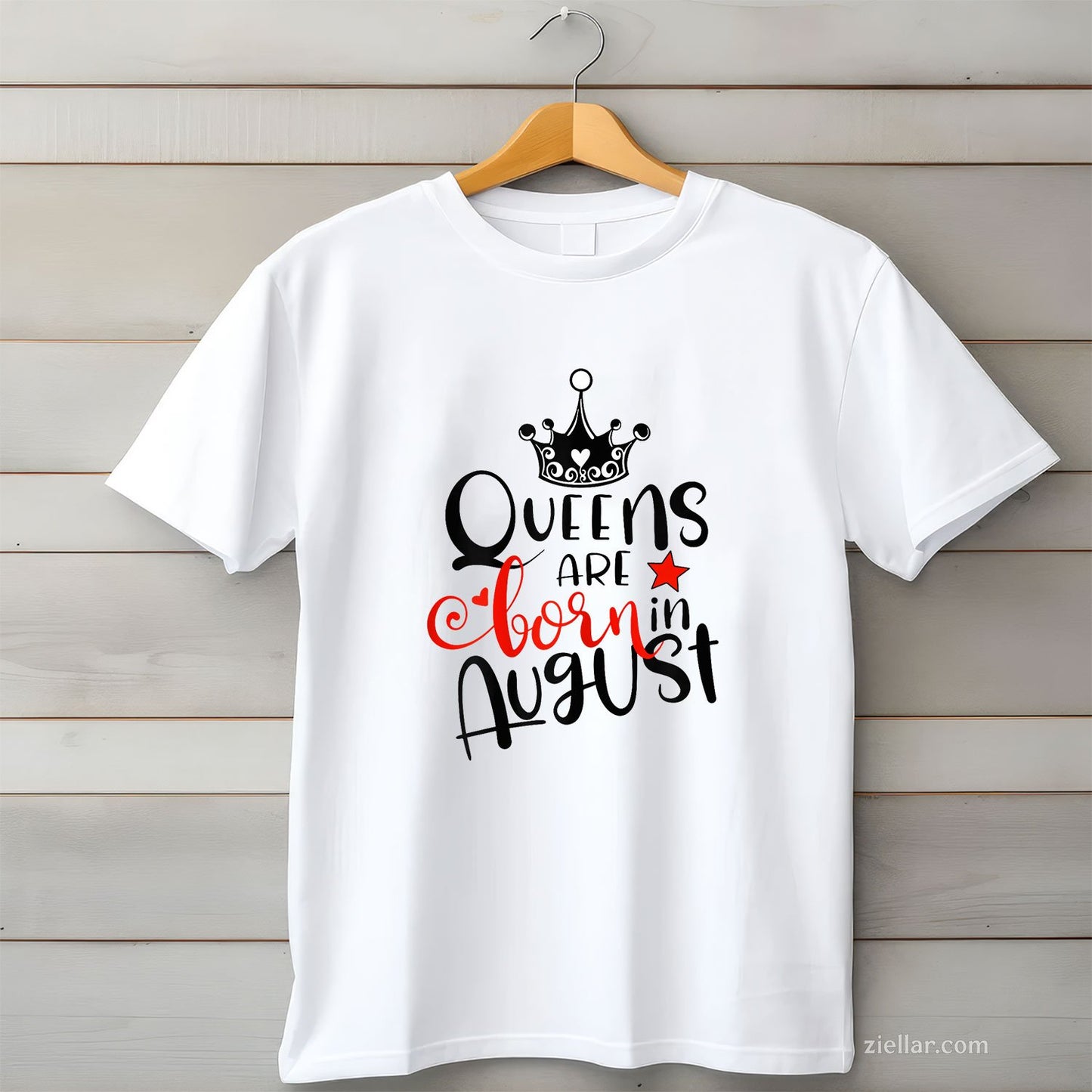 Perfect Queens Are Born in August Tee and T-Shirt, Birthday Gift T-Shirt for Women Adults