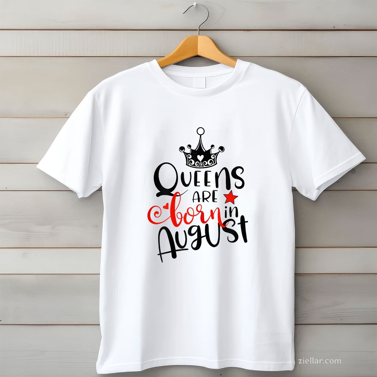 Perfect Queens Are Born in August Tee and T-Shirt, Birthday Gift T-Shirt for Women Adults