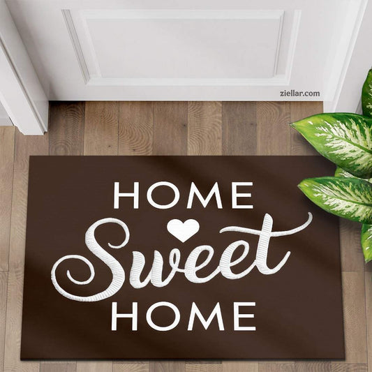 Personalized Rustic Doormat, Cozy Home Sweet Home Style, Unique Entry Decor