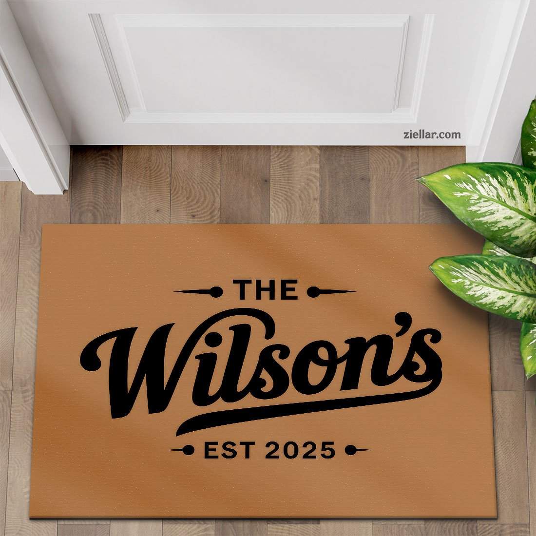 Personalized Family Name Doormat - Custom Last Name Rug for Home Entryway