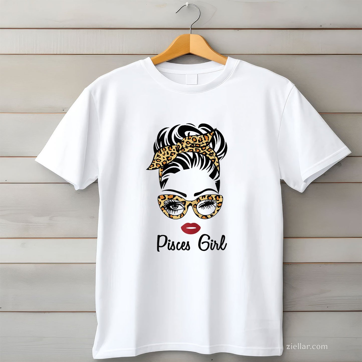 Pisces Girl Zodiac Tee and T-Shirt, February March Birthday T-Shirt Gift for Women Adults