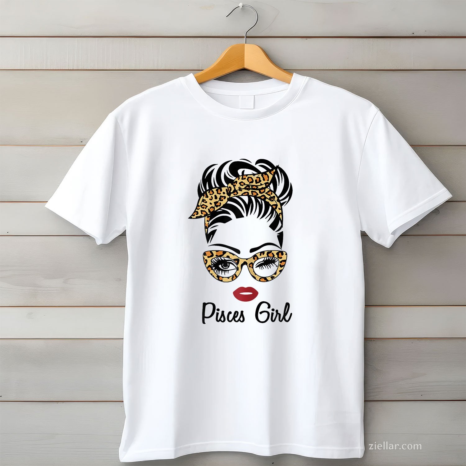 Pisces Girl Zodiac Tee and T-Shirt, February March Birthday T-Shirt Gift for Women Adults