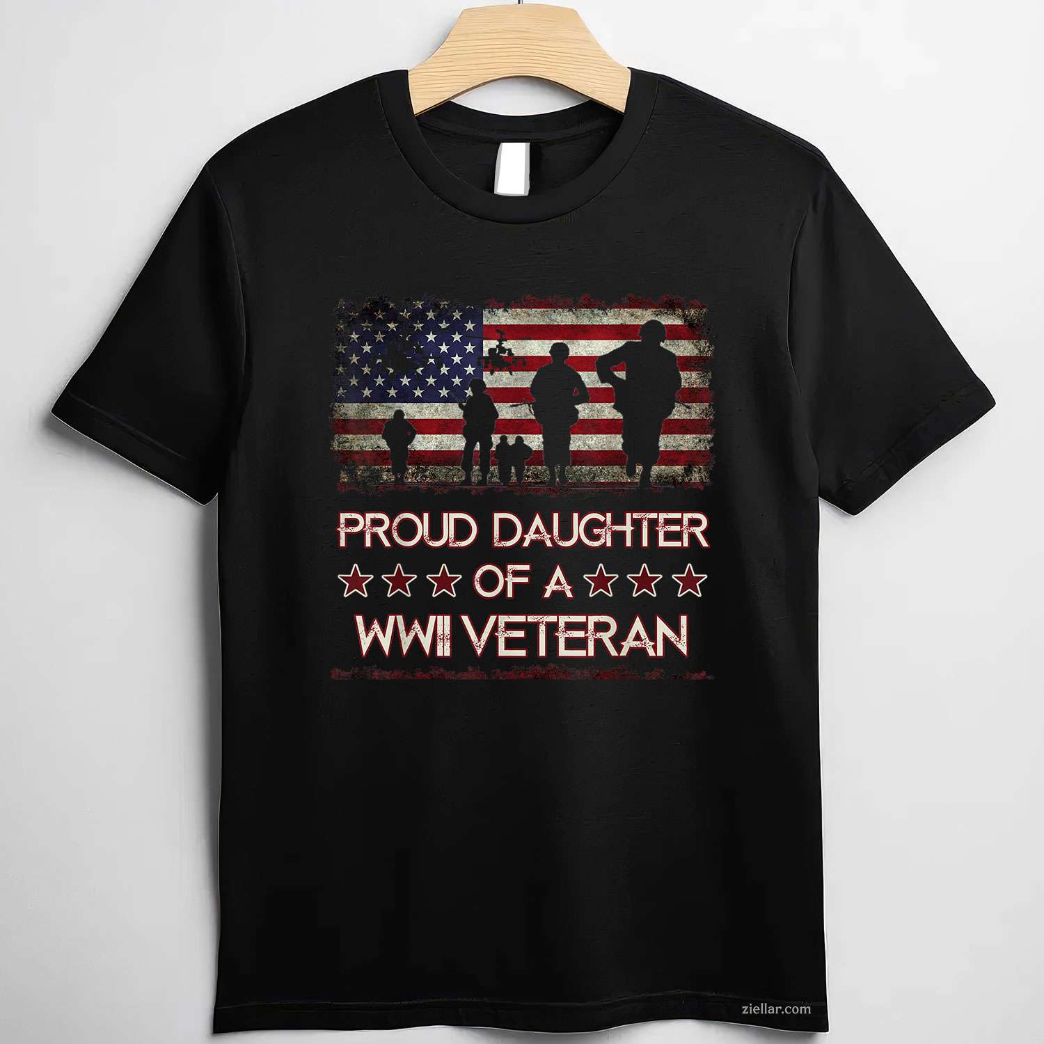 Proud Daughter Of A Wwii Veteran T-Shirts, World War 2 Vet T-Shirt And Tee For Women