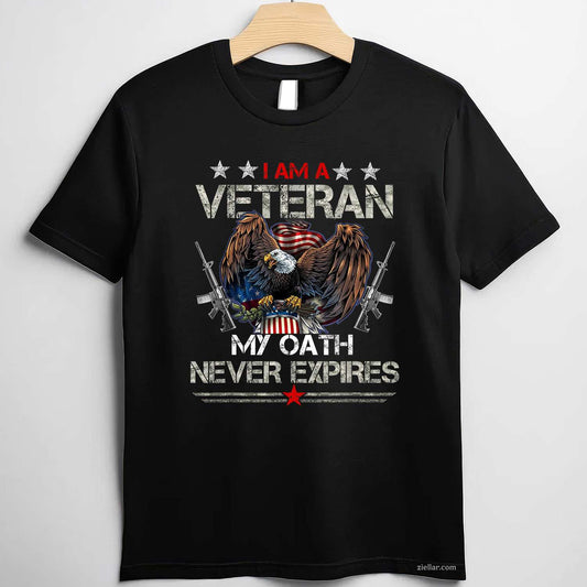 Proud U.S Veteran Gifts Army Veteran American Flag Vintage T-Shirt And Tee