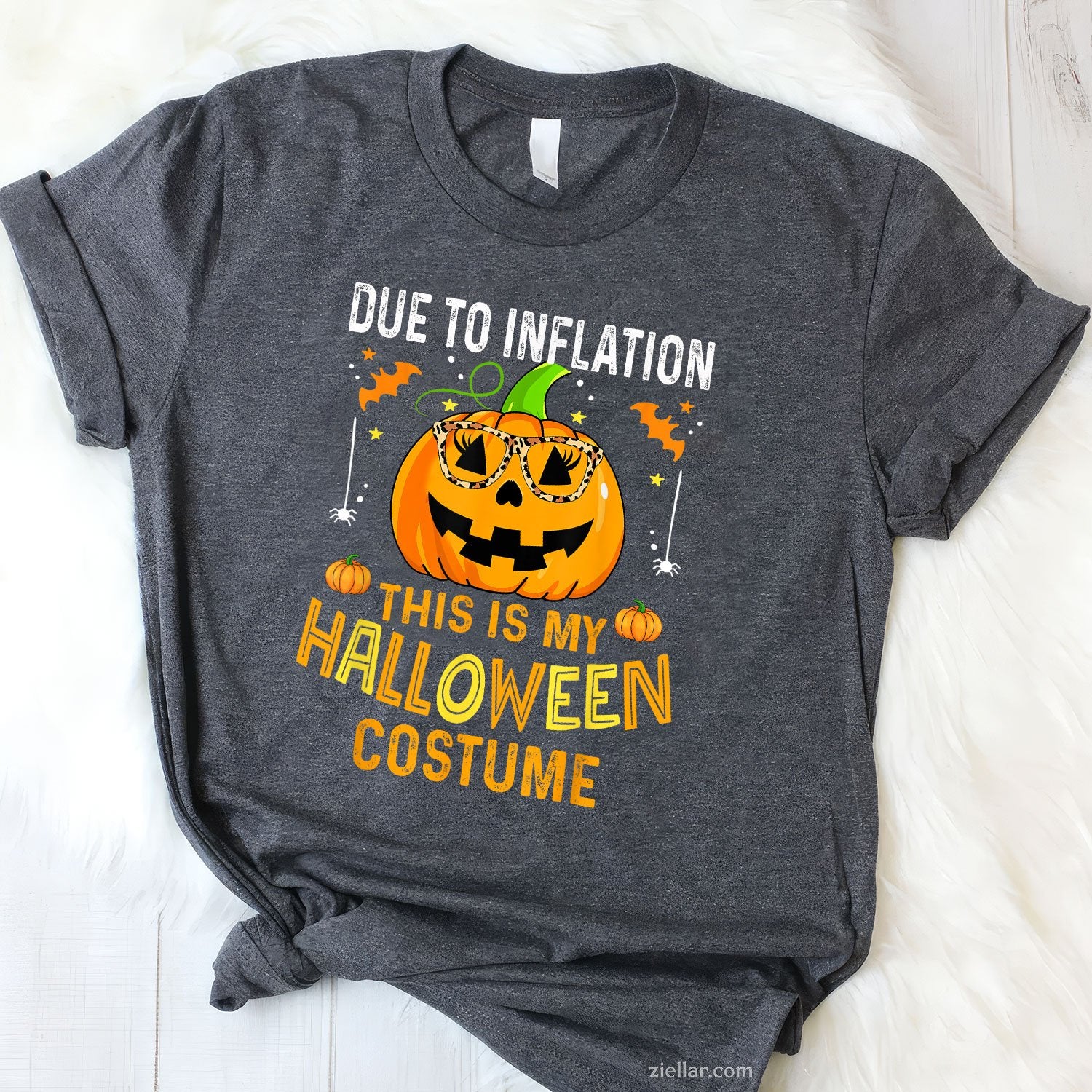 Pumpkin Halloween Tee and T-Shirt, Funny Costume T-Shirt for Men and Women Adults