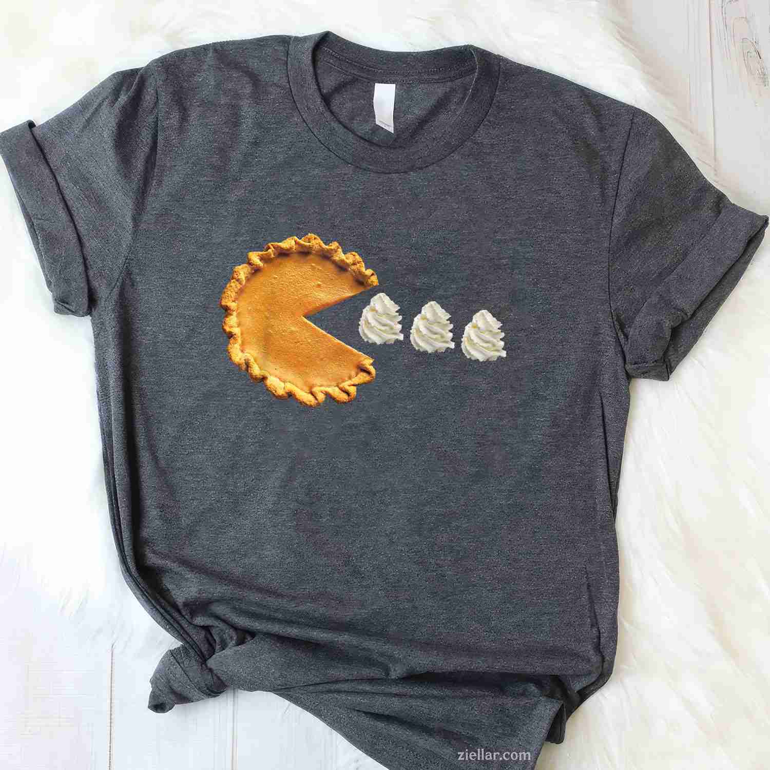 Pumpkin Pie Thanksgiving T-Shirt and Tee for Adults Men Women Unisex