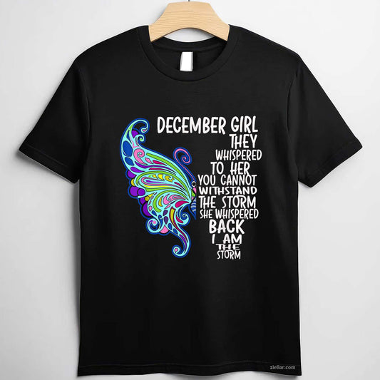 Queens Are Born In December I'M A December Queen T-Shirt_ A Great Birthday Party Tee For Her
