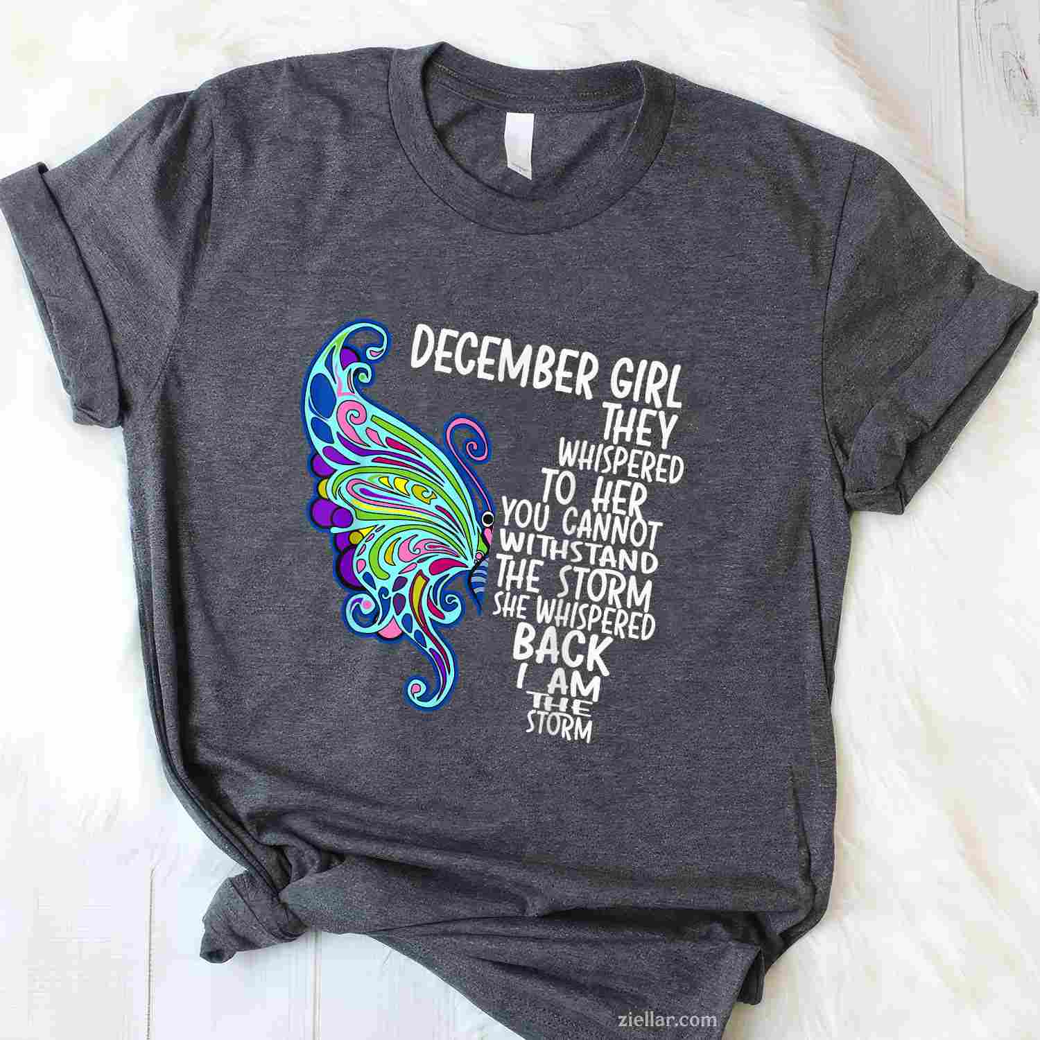 Queens Are Born In December I'M A December Queen T-Shirt_ A Great Birthday Party Tee For Her
