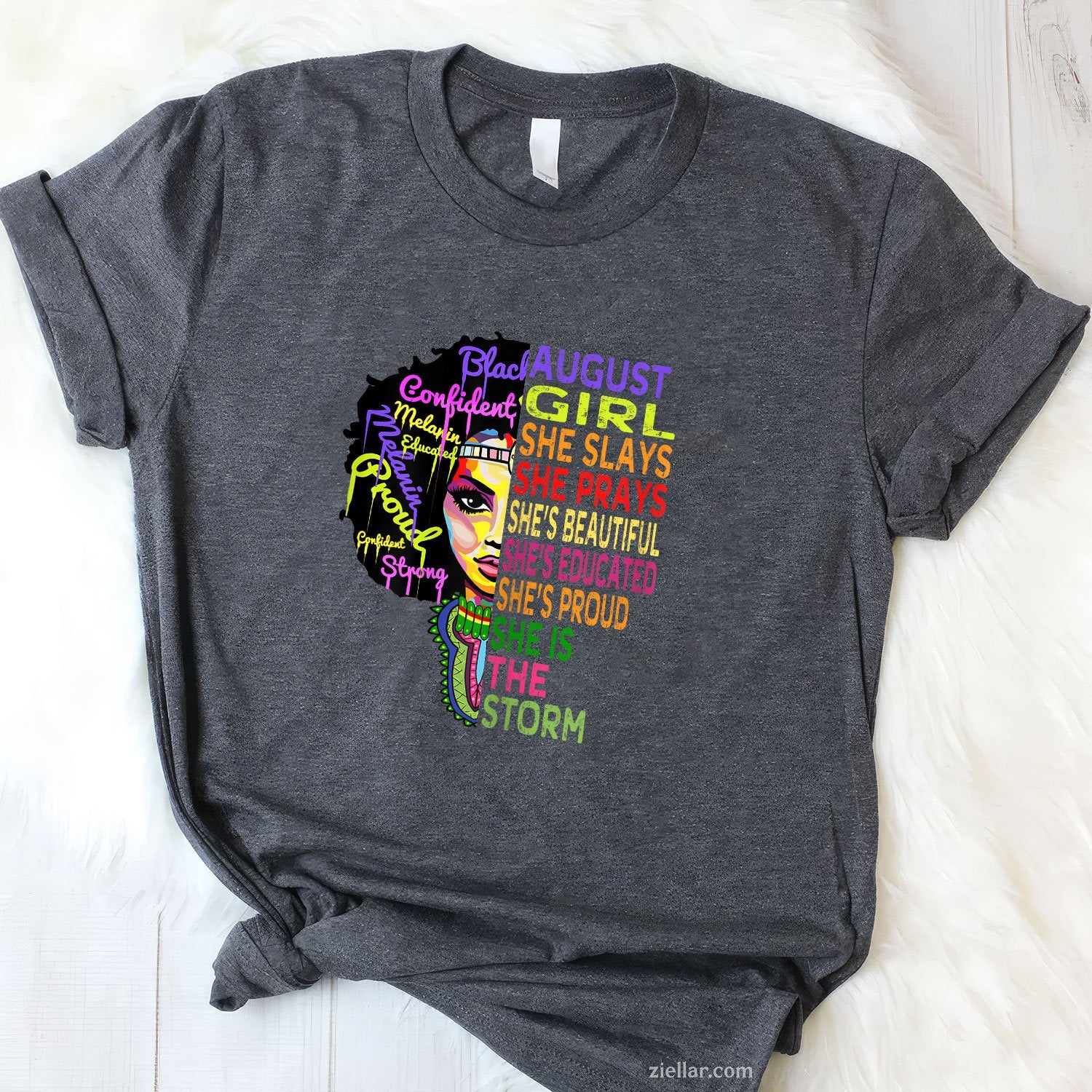 Queens Born in August Tee and T-Shirt, Birthday Shirts Gift for Women Adults