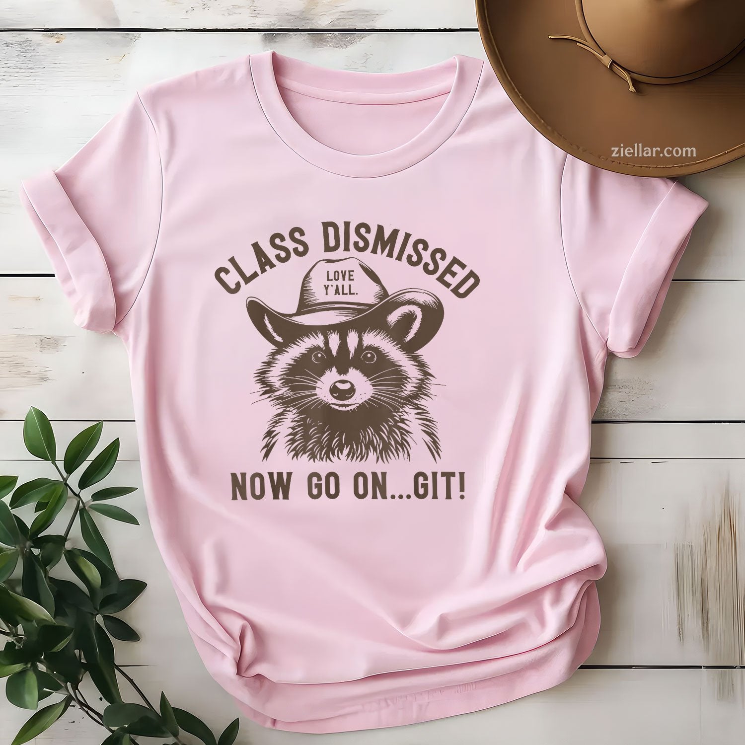 Raccoon Class Dismissed Tee and T-Shirt, Funny School's Out T-Shirt Gift for Adults