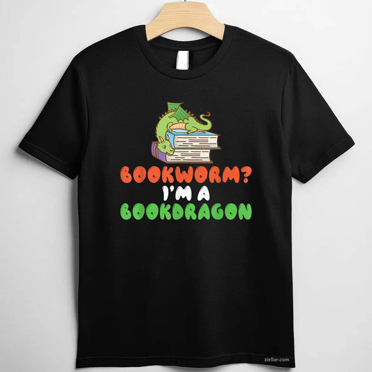 Reader Reading Book Lover Book Dragon Literature Bookworm T-Shirt