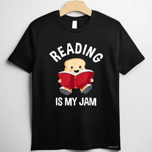 Reading Is My Jam - Funny Pun - Book Lover Gift & Reading T-Shirt