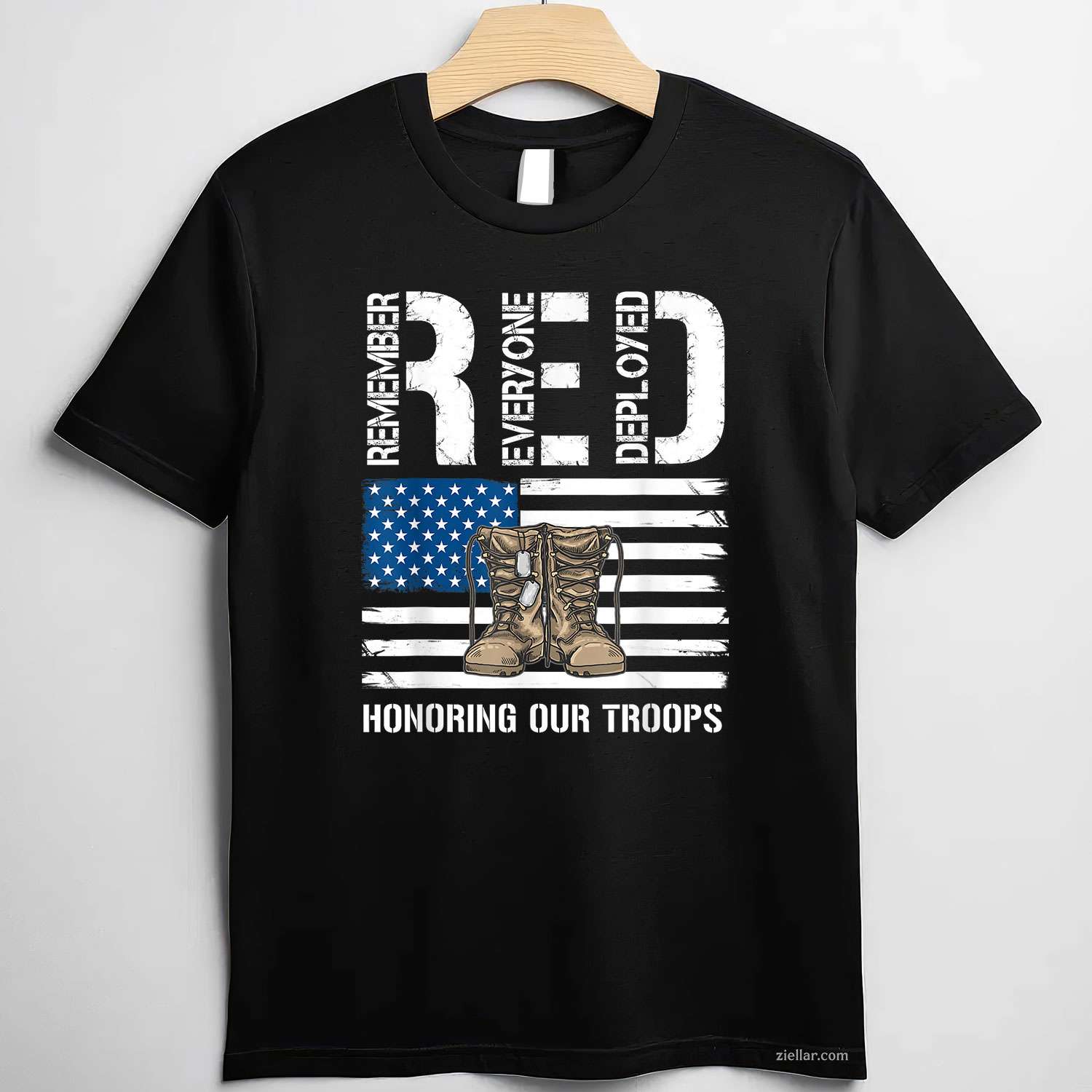 Remember Everyone Veteran Deployed Red Friday Military Support T-Shirt And Tee For Adults