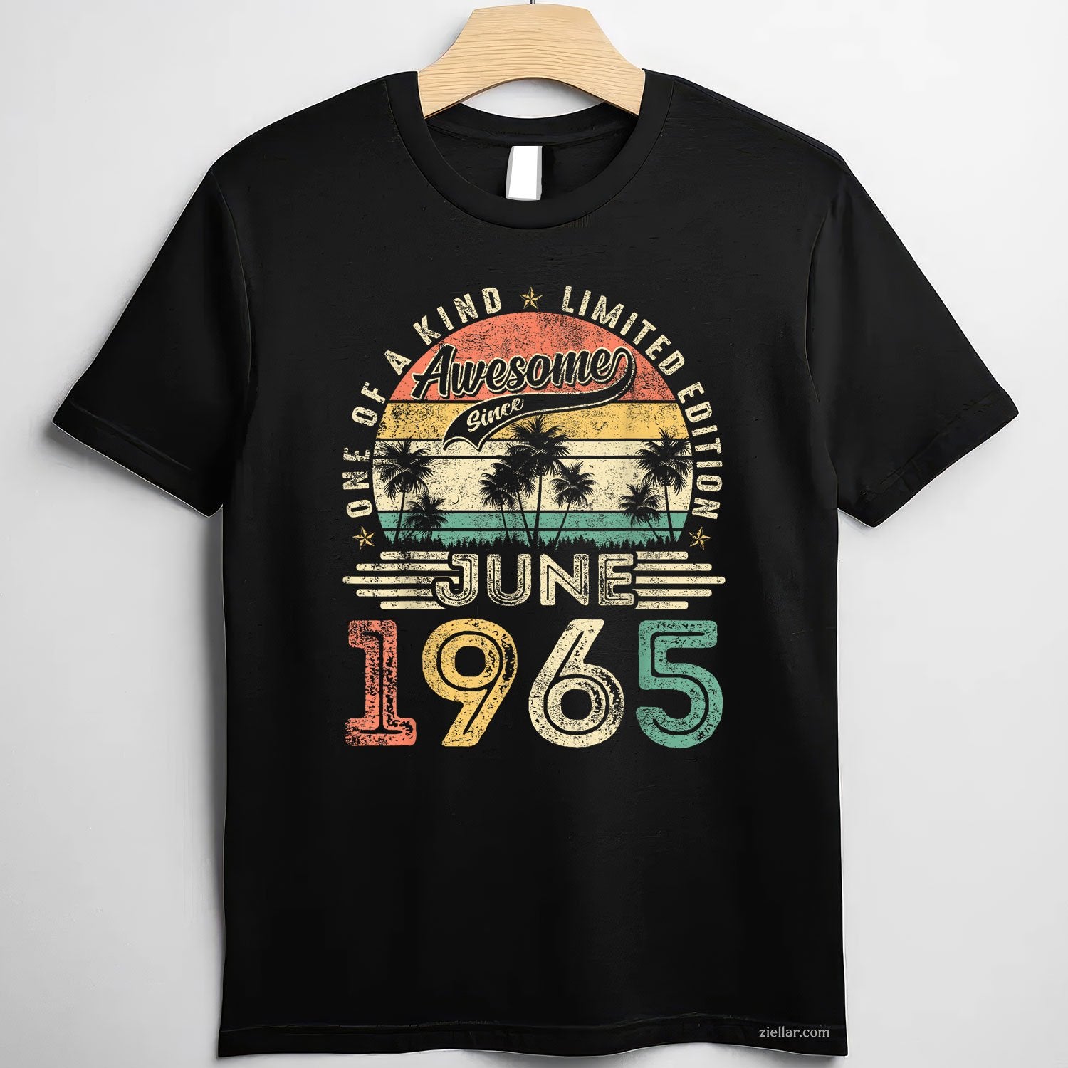 Retro 60 Years Old Vintage June 1965 60th Birthday Men