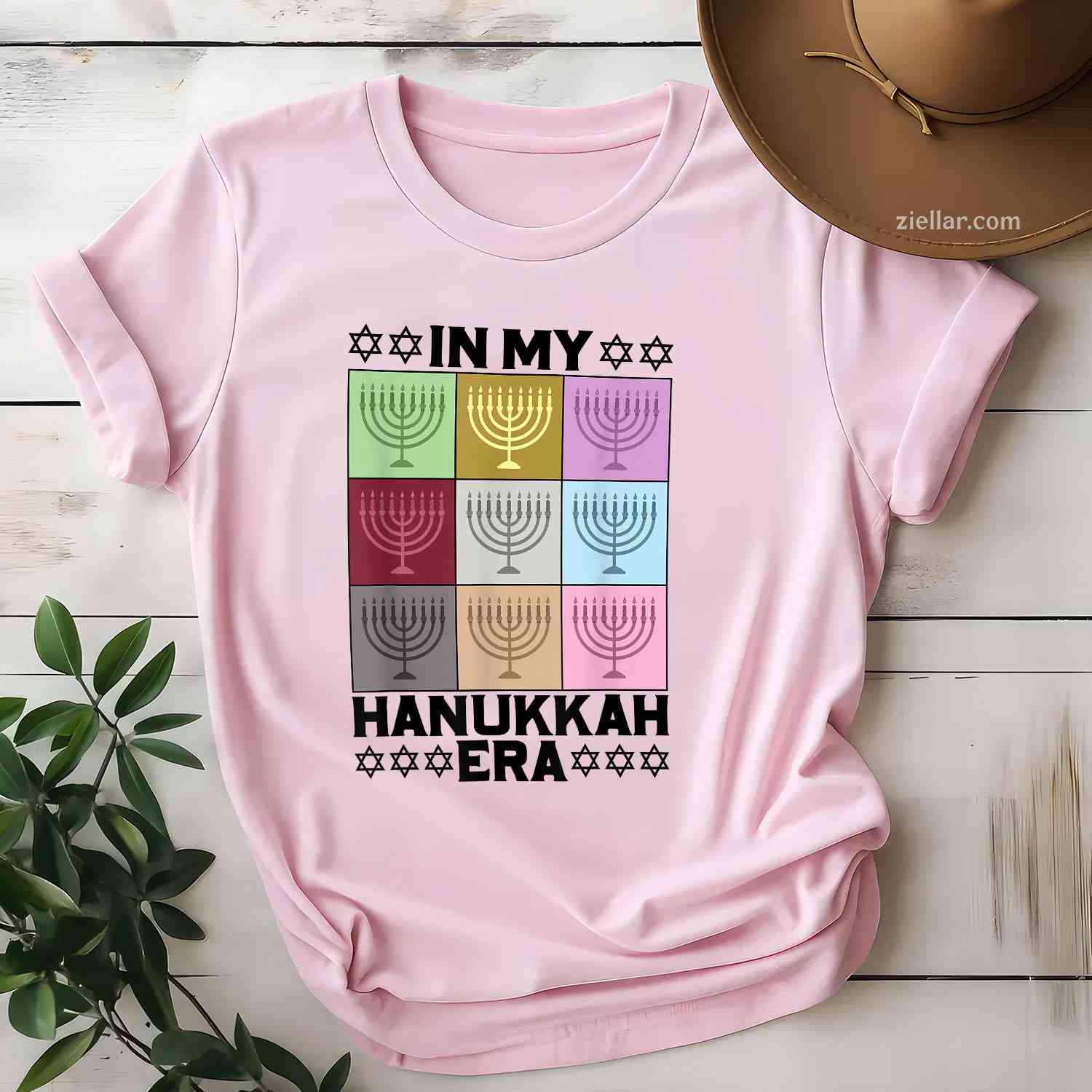 Retro Groovy In My Hanukkah Era Menorah Chanukah Jewish T-Shirt_ Stylish Holiday Tee For Men And Women