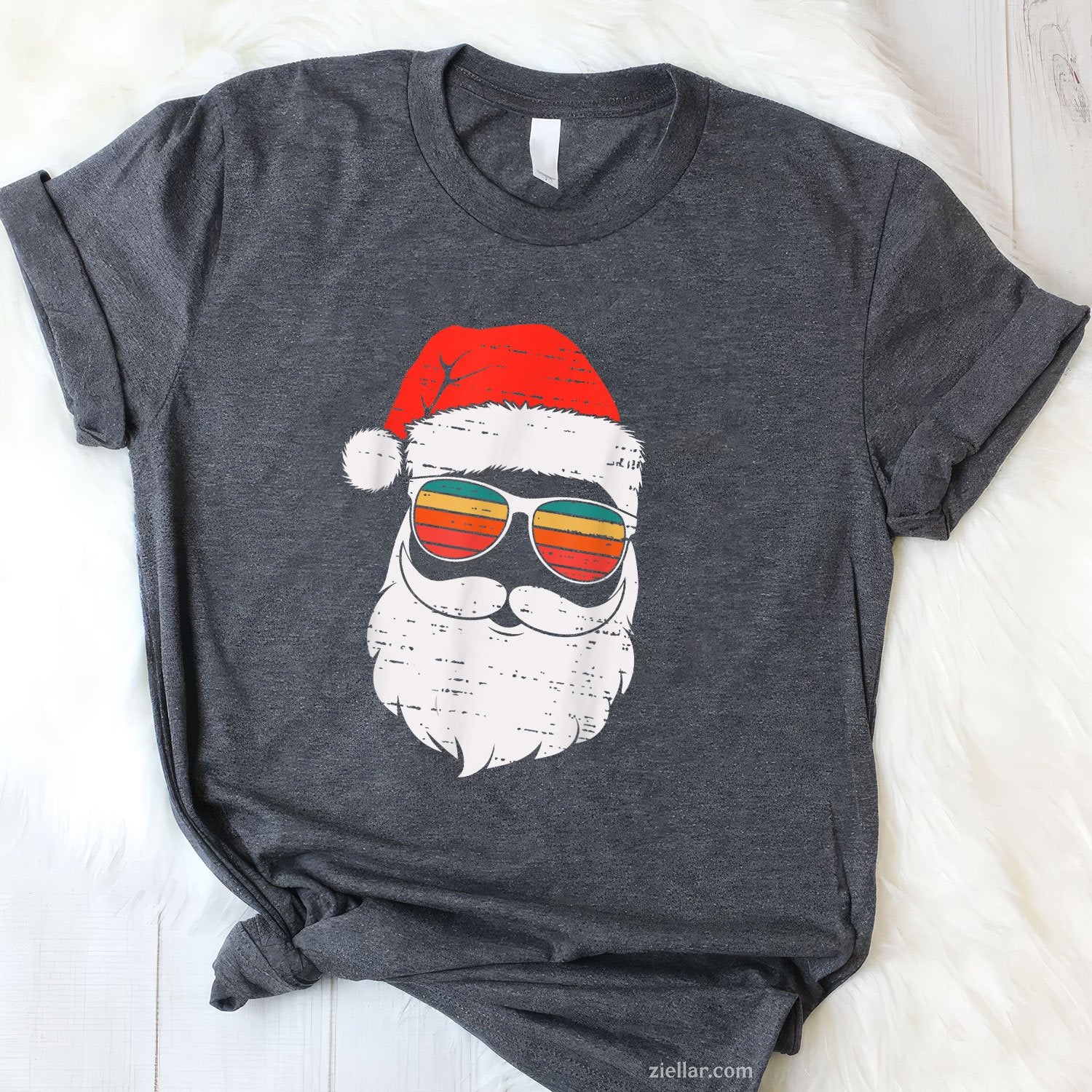 Retro Santa Face Sunglassed Christmas In July