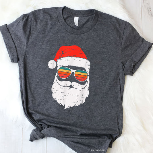 Retro Santa Face Sunglassed Christmas In July