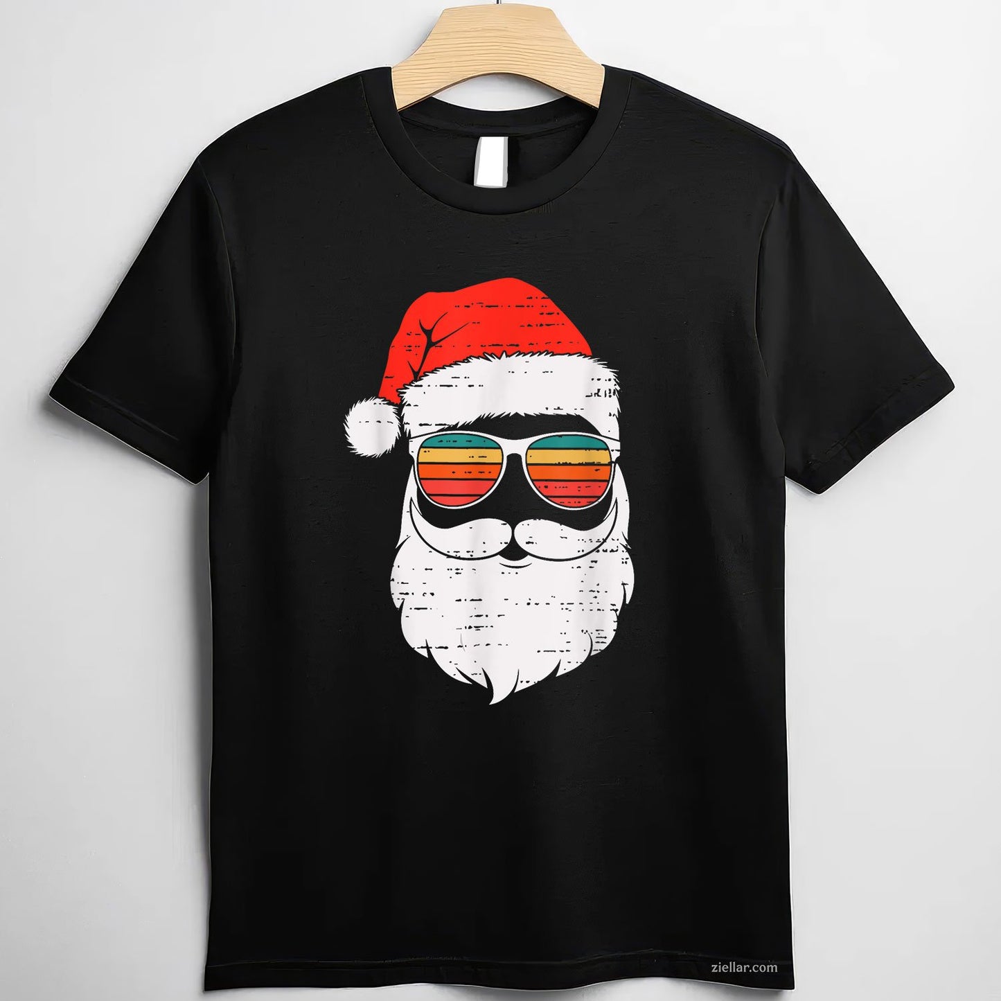 Retro Santa Face Sunglassed Christmas In July