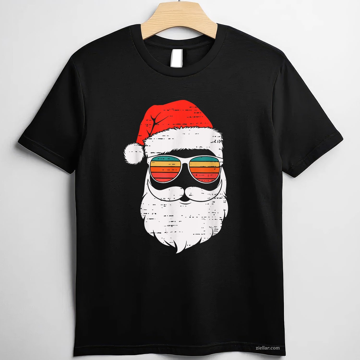 Retro Santa Face Sunglassed Christmas In July