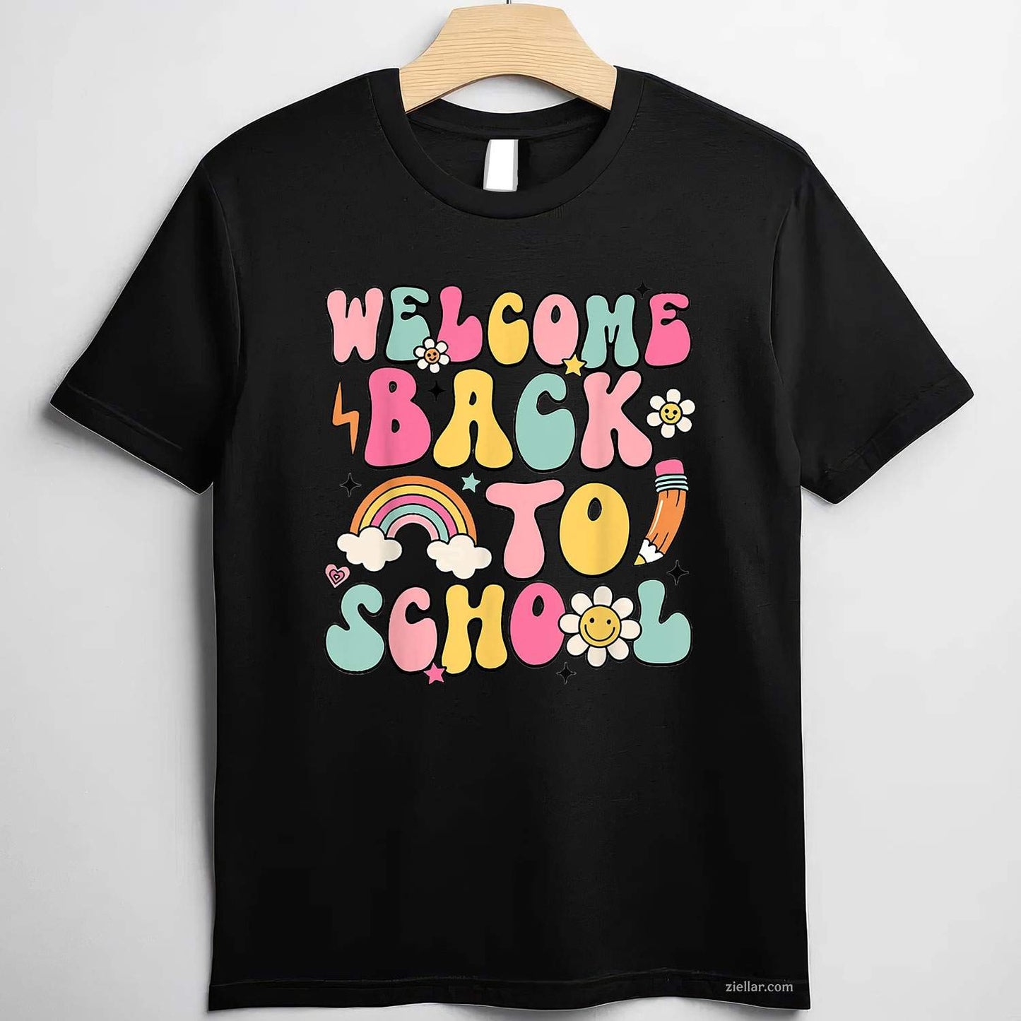 Retro Welcome Back to School Teacher Appreciation T-Shirt Tee for Men Women Adults Unisex