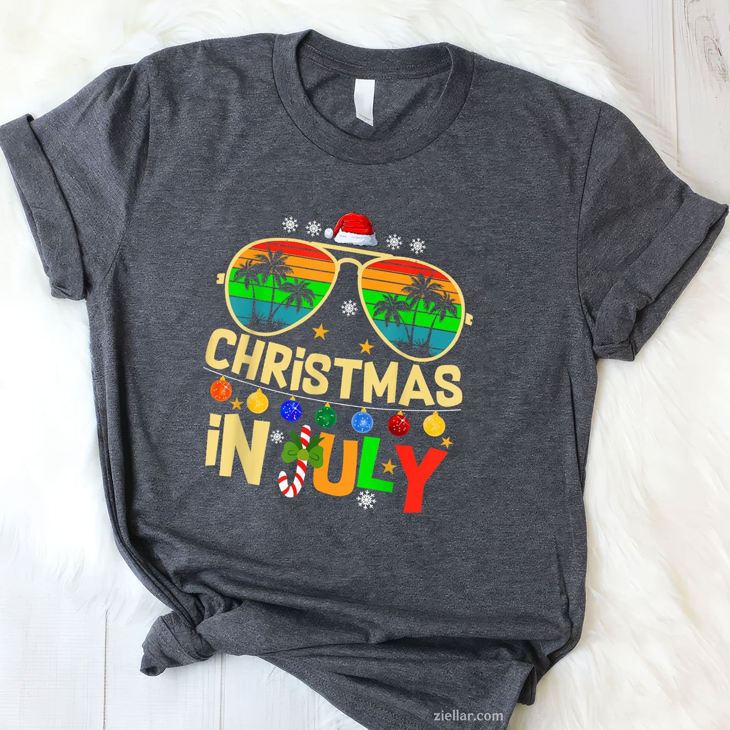 Santa Claus Sunglasses Beach Christmas in