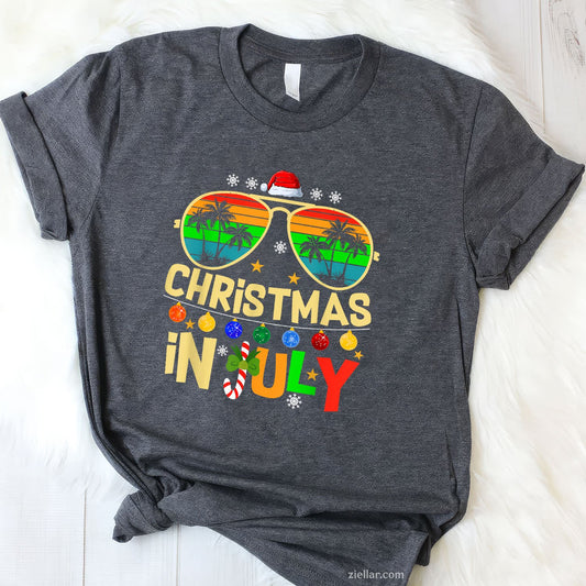 Santa Claus Sunglasses Beach Christmas in