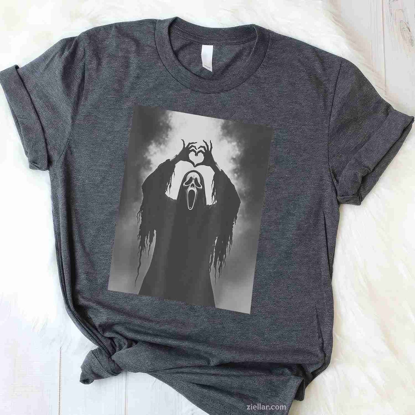 Scary Face Horror Poster Halloween Tee, Halloween T-Shirt for Men Women Adults Unisex, Cool Casual Street Style, Premium Quality