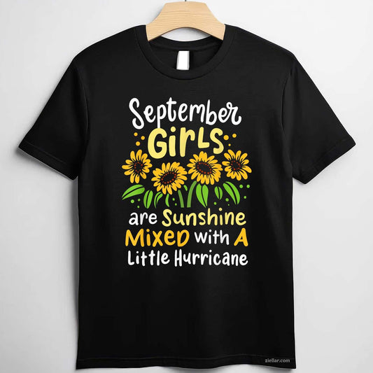 September Birthday for T-Shirt Tee for Men Women Adults Unisex