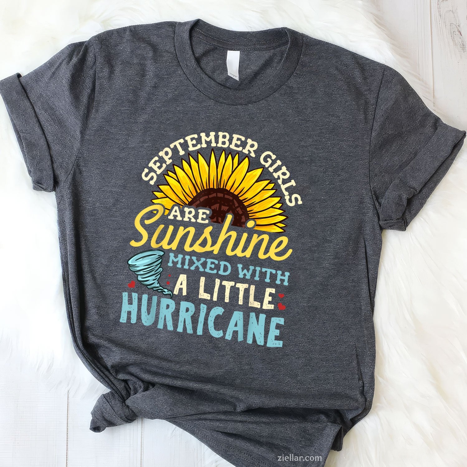 September Girl Birthday Tee and T-Shirt, Fun Gift T-Shirt for Women Adults Born in September