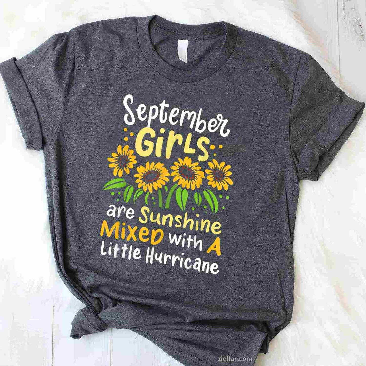 September Birthday for T-Shirt Tee for Men Women Adults Unisex