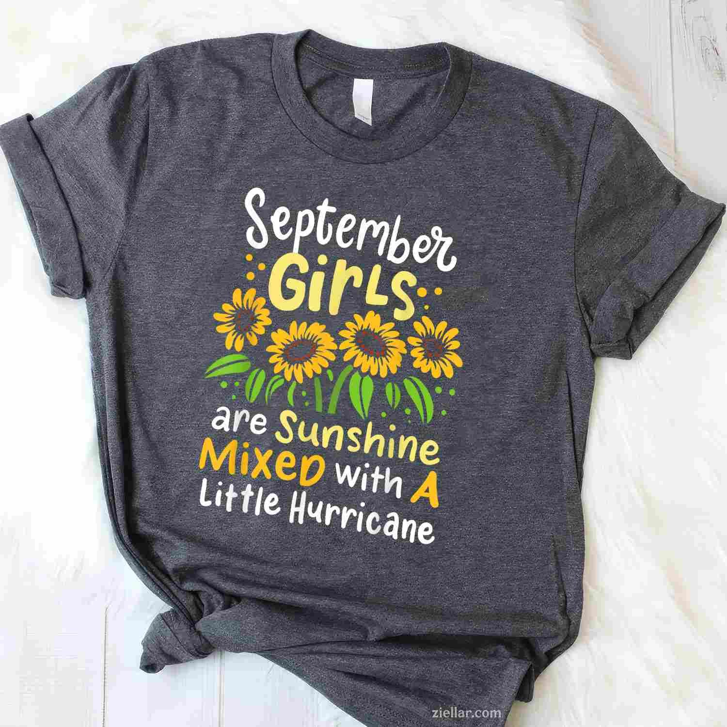 September Birthday for T-Shirt Tee for Men Women Adults Unisex