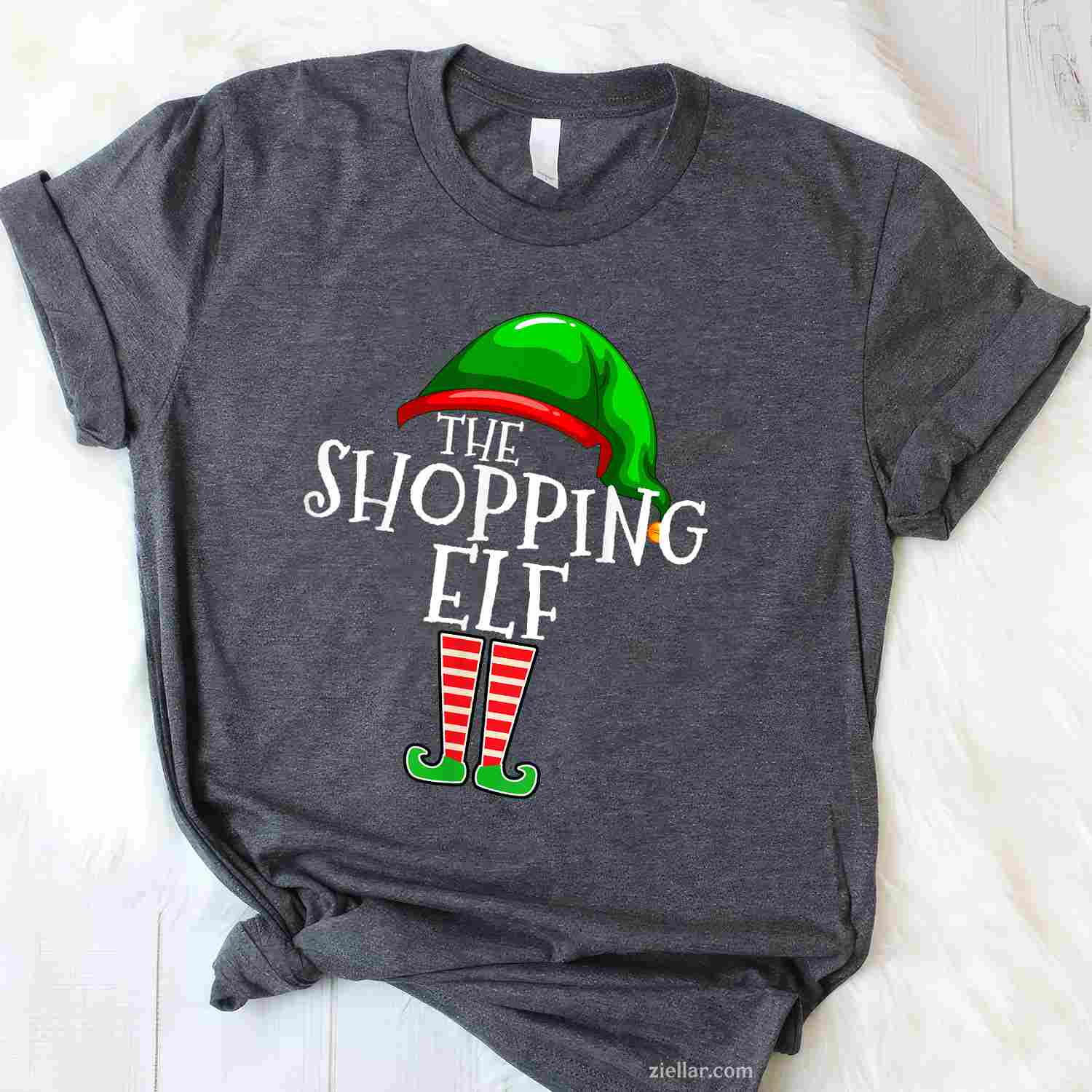 Shopping Elf Group Matching Family Christmas T-Shirt, A Funny Shopping Elf Family Christmas Tee