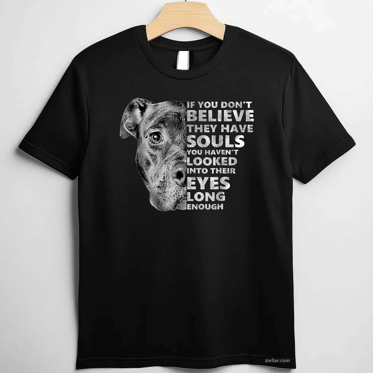 Soul Pitbull I Love Pitbull Dog Lover T-Shirt, Vintage Graphic Tee For Adults Unisex