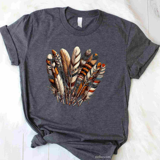 Southwest Native American Indian Feather T-Shirt And Tee For Adults