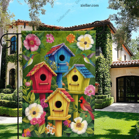 Spring Summer Garden Flag Double Sided Farmhouse Yard Outdoor Decor 12x18